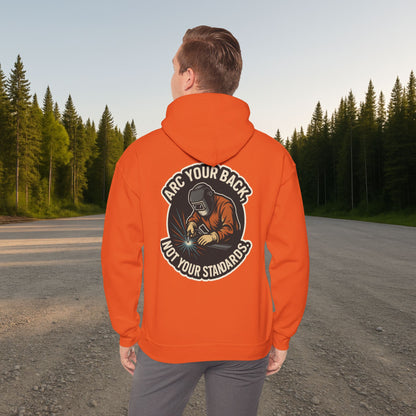 'Arc Your Back, Not Your Standards' Hoodie, Funny Sweater