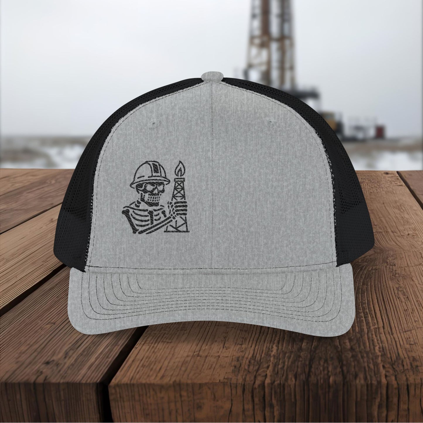 Oilfield Skeleton Workwear hat, Oilfield cap