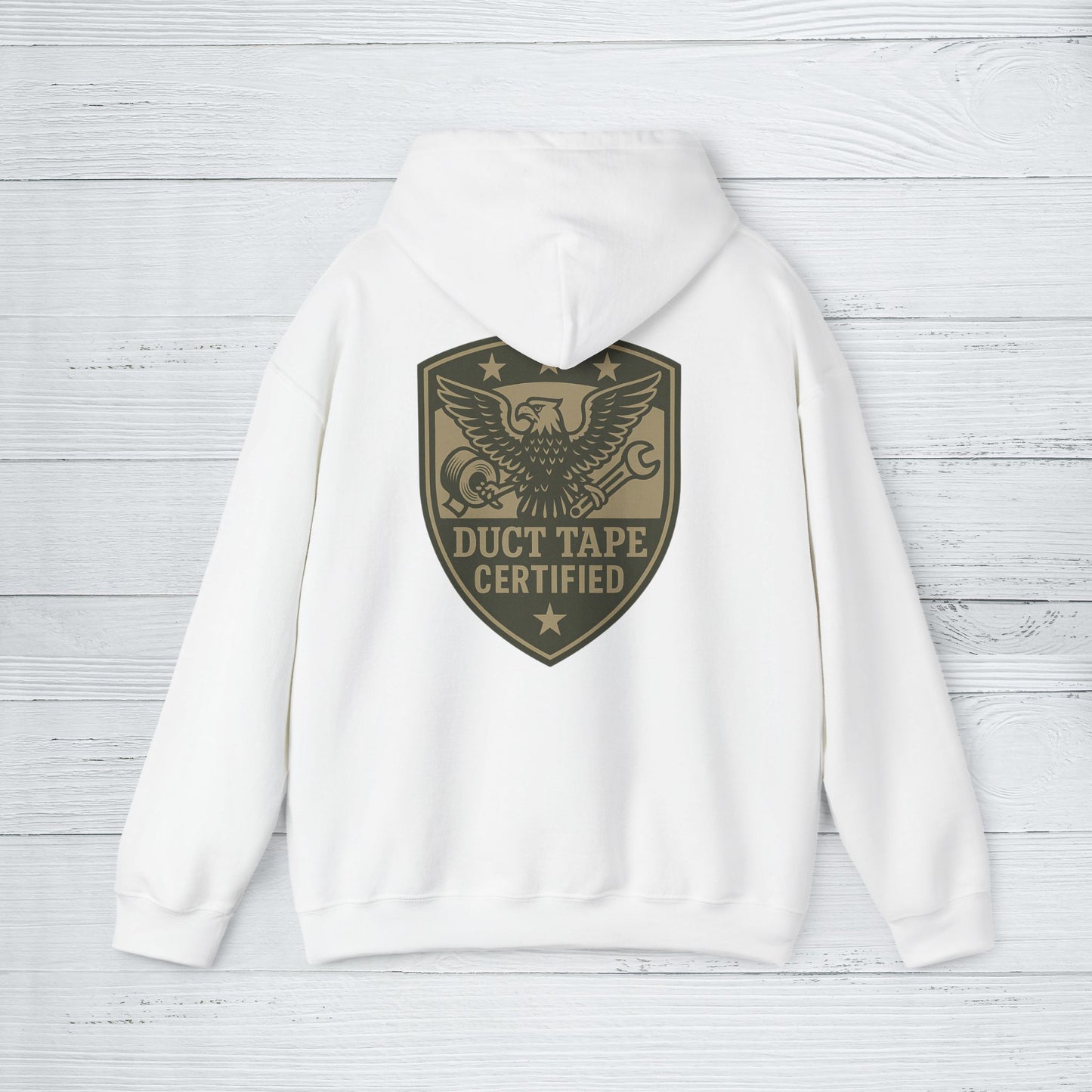 'Duct Tape Certified' Hoodie, Motivational Sweater