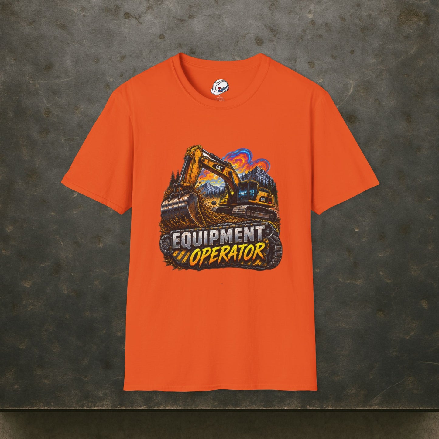 Equipment Operator Excavator T-Shirt, Heavy Equipment Operator Work Shirt