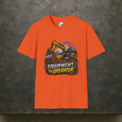 Equipment Operator Excavator T-Shirt, Heavy Equipment Operator Work Shirt