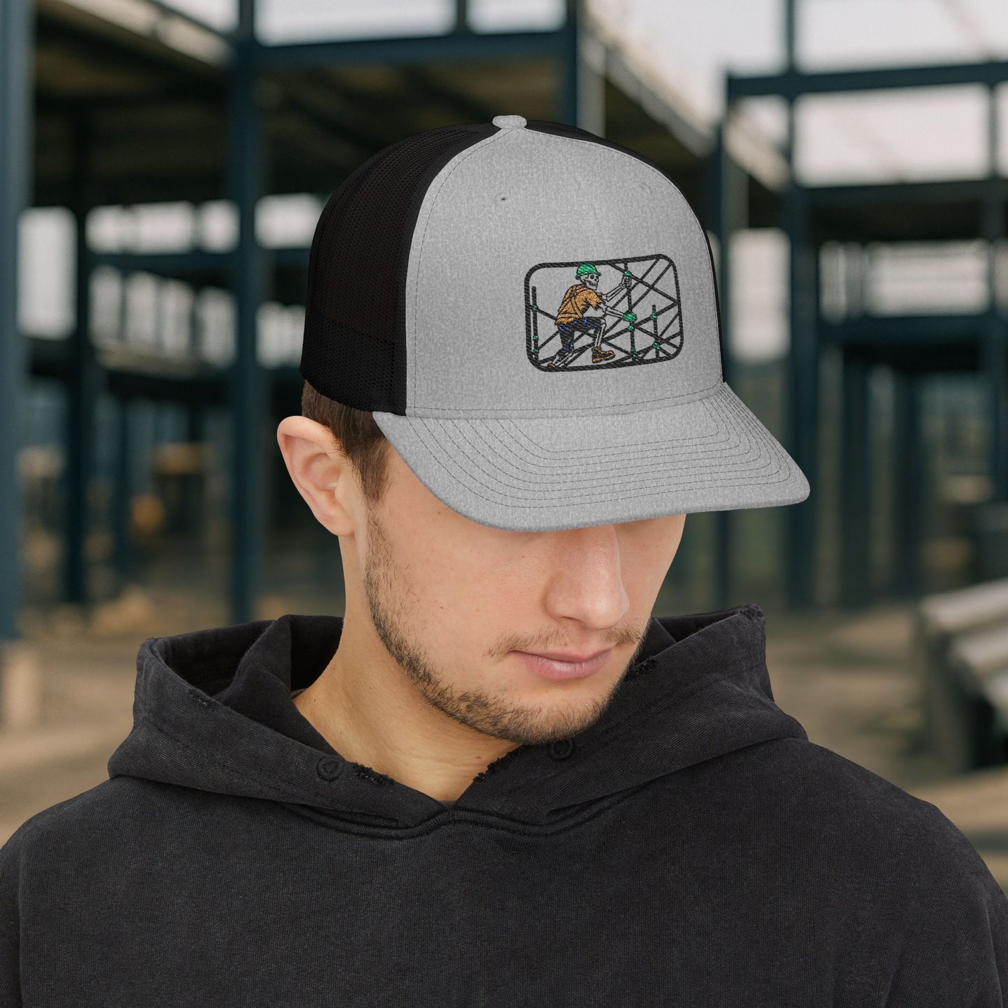 Skeleton Scaffolder Work Hat, Scaffolding Trade Cap