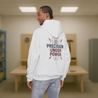 “Precision Under Power” Hoodie, Electrician Sweater