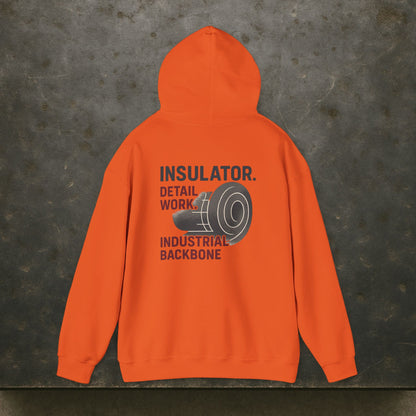 “Insulator Detail Work Industrial Backbone” Hoodie, Insulator Sweater