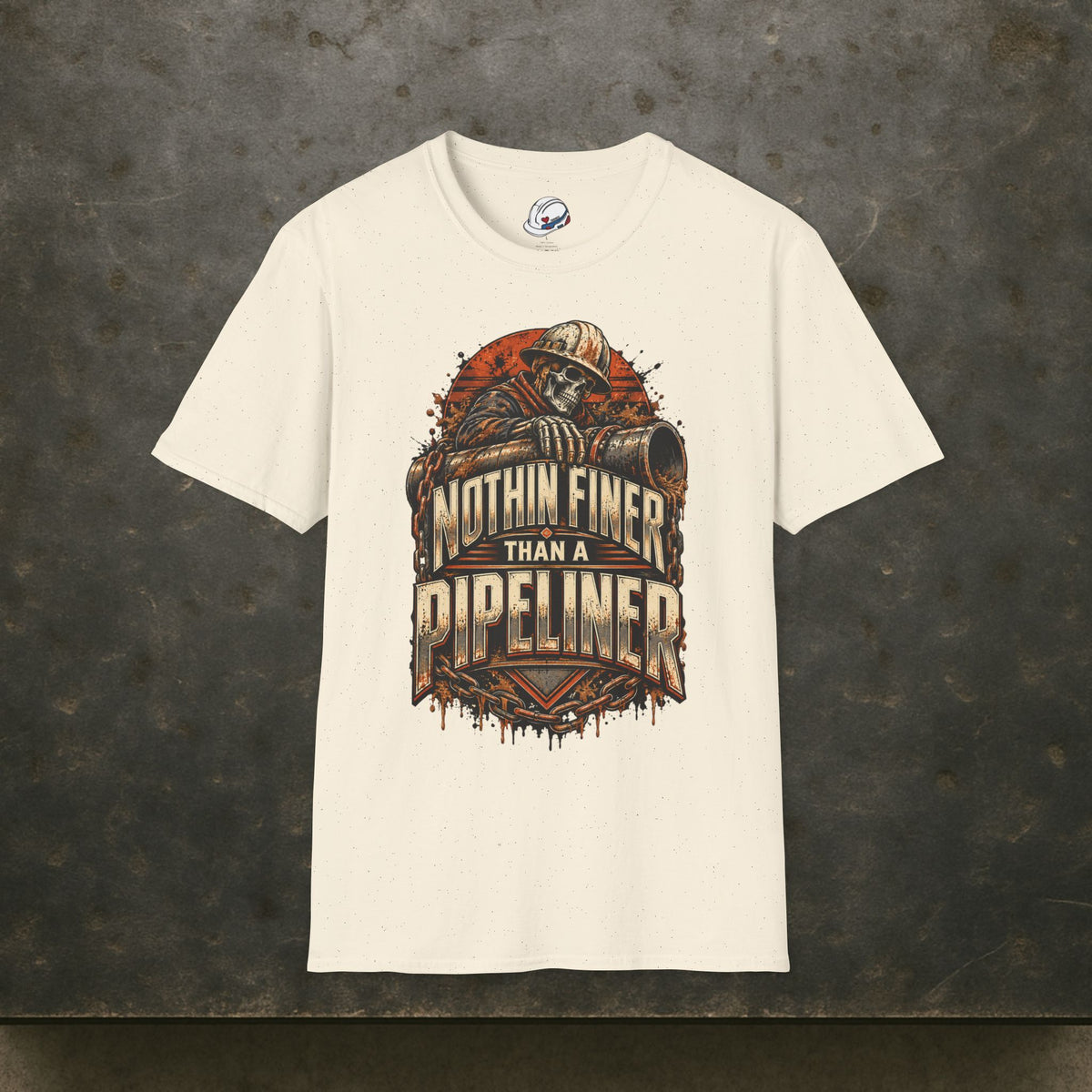 Nothin Finer Than A Pipeliner Skeleton & Chained Pipeline Men's T-Shirt
