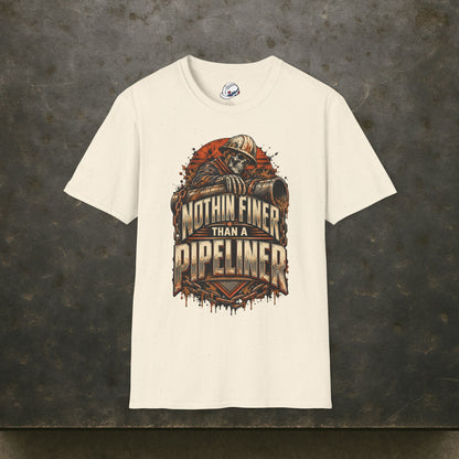 Nothin Finer Than A Pipeliner Skeleton & Chained Pipeline Men's T-Shirt