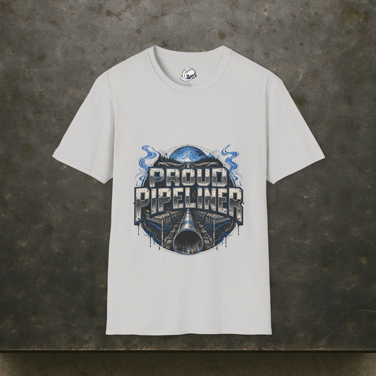 Proud Pipeliner Cutaway Pipeline & Topographic Lines Men's T-Shirt