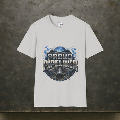 Proud Pipeliner Cutaway Pipeline & Topographic Lines Men's T-Shirt