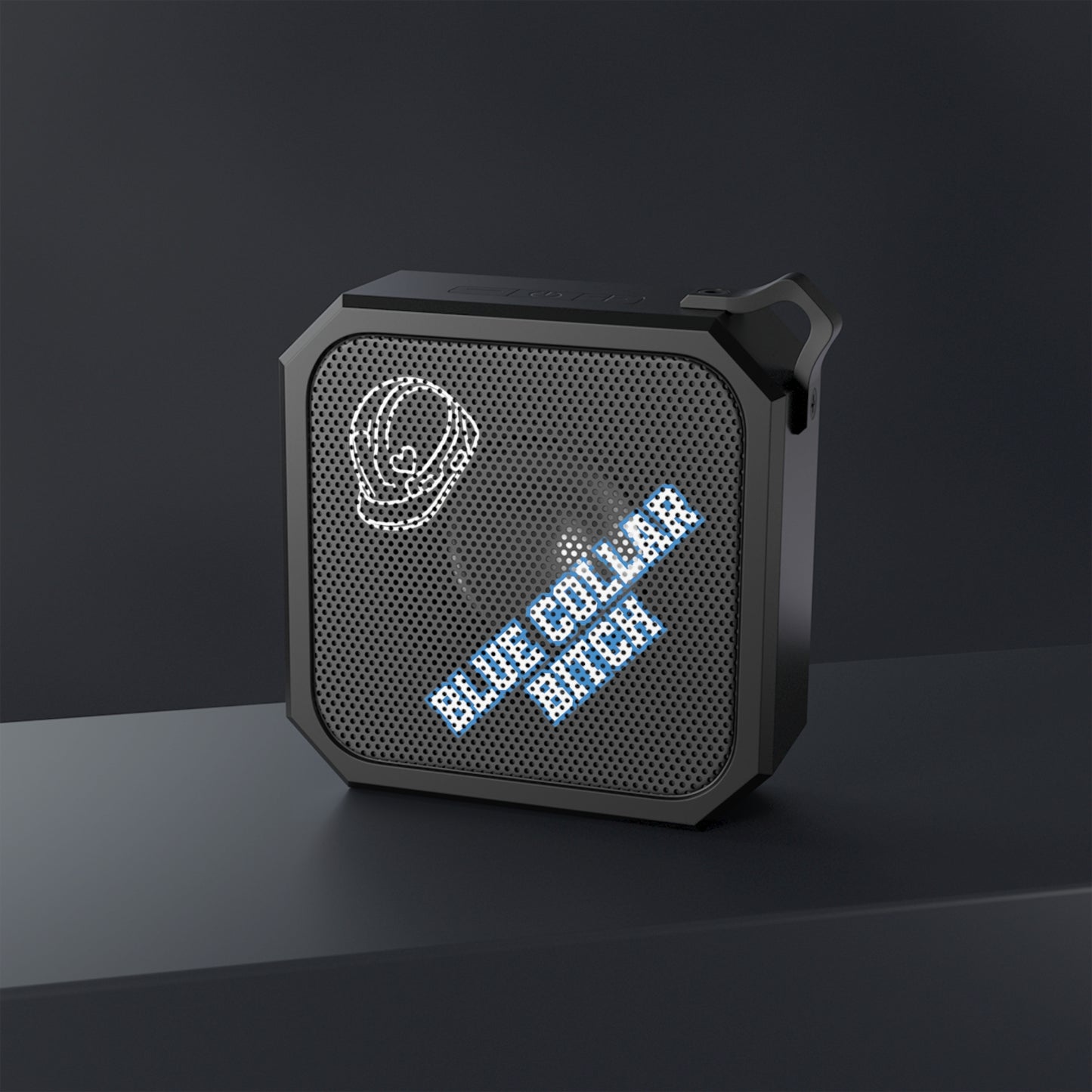 "Blue Collar Bitch" Portable Waterproof Speaker, Toughneck Outdoor Bluetooth Women In Trades Speaker