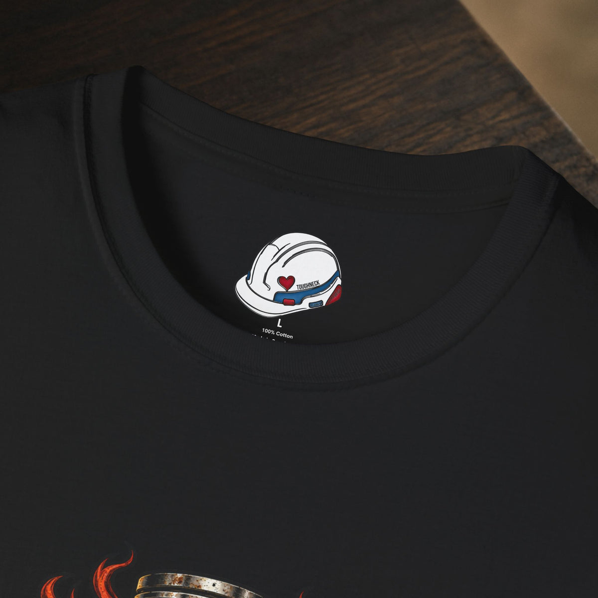 Love Being A Heavy Duty Mechanic Flames & Gears T-Shirt