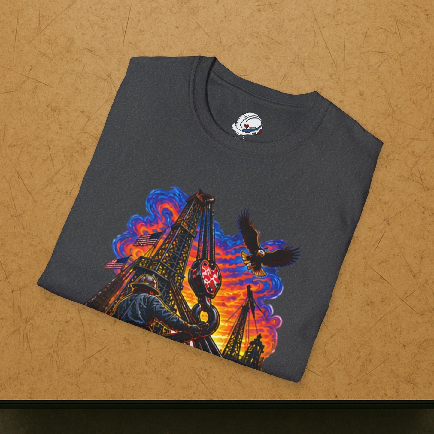 Derrickhand Oilfield T-Shirt, Derrick Hand Drilling Rig Work Shirt