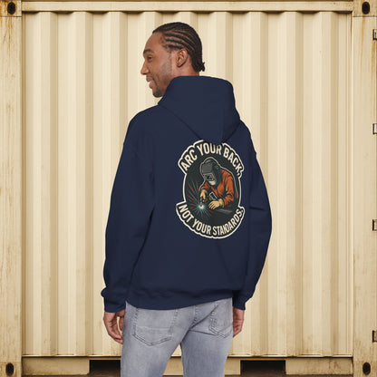 'Arc Your Back, Not Your Standards' Hoodie, Funny Sweater