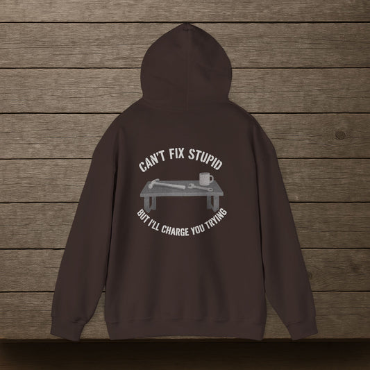 'Can’t Fix Stupid, But I’ll Charge You Trying' Hoodie, Motivational Sweater