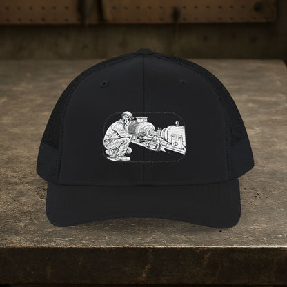 Skeleton Millwright Alignment Hat, Maintenance Cap