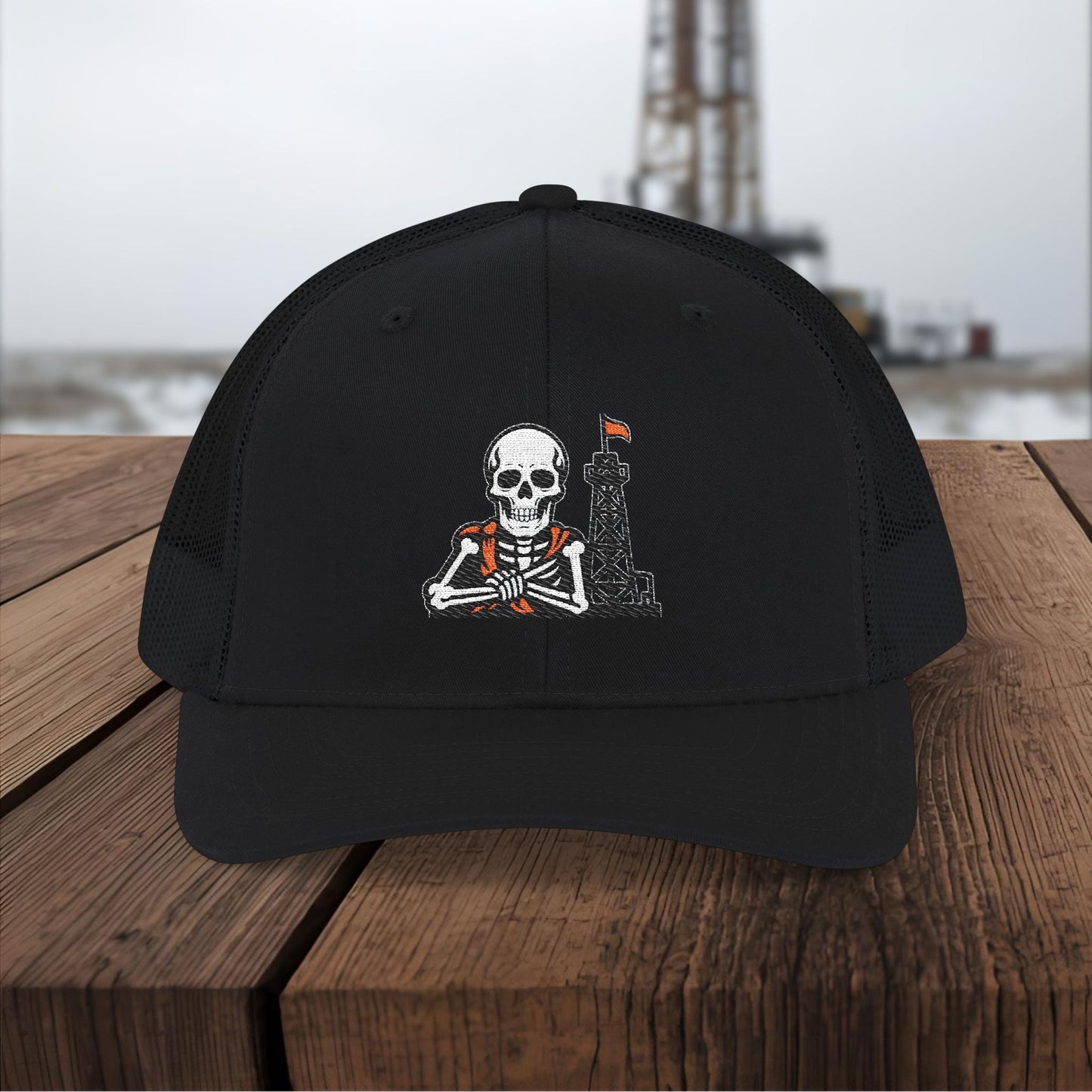 Oil Skeleton Work Hat, Oilfield All-Roles Cap