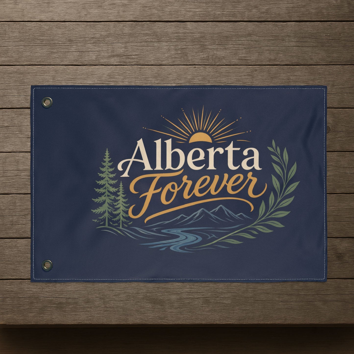 "Alberta Forever" Double-Sided Flag, Toughneck Outdoor Decorative Banner