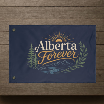 "Alberta Forever" Double-Sided Flag, Toughneck Outdoor Decorative Banner