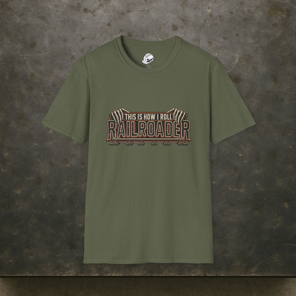 This Is How I Roll Railroader Skeletal Hands Men's T-Shirt