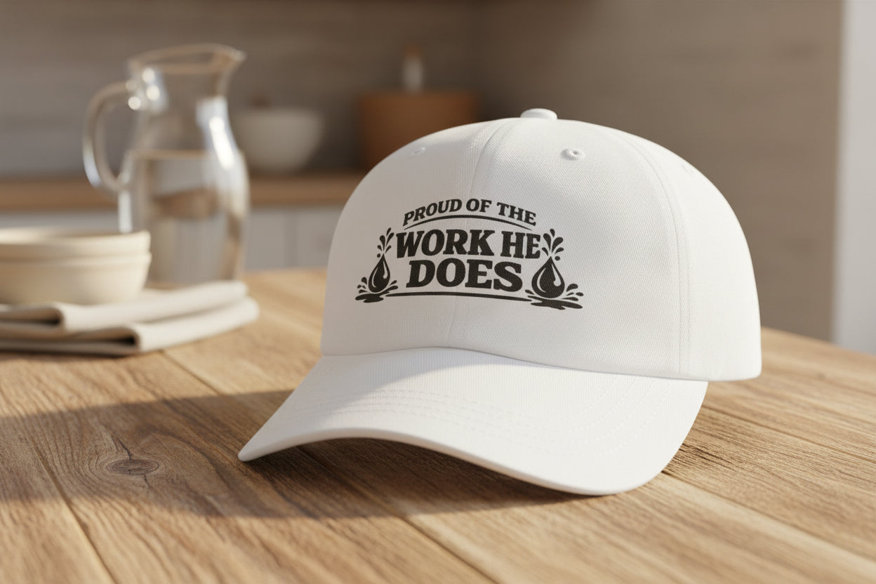 Proud of the Work He Does Hat, Oilfield Wife Pride Cap