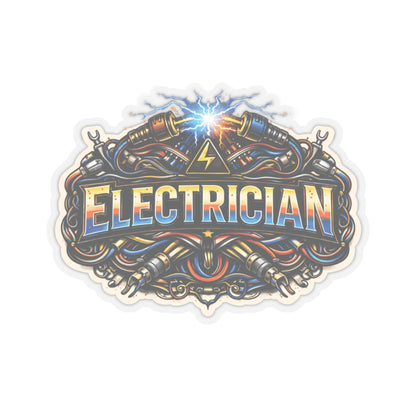 Electrician Wires Sticker, Sparky Hardhat Stickers