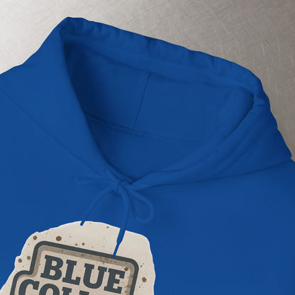 'Blue Collar As Fuck' Hoodie, Motivational Sweater