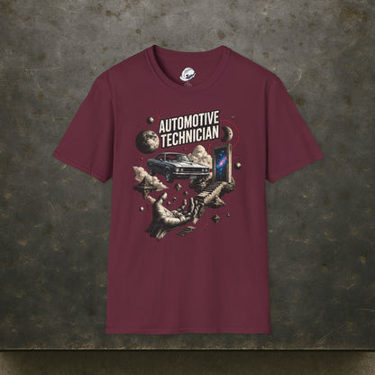 Cosmos Garage Automotive Technician T-Shirt, Space Mechanic T-Shirt