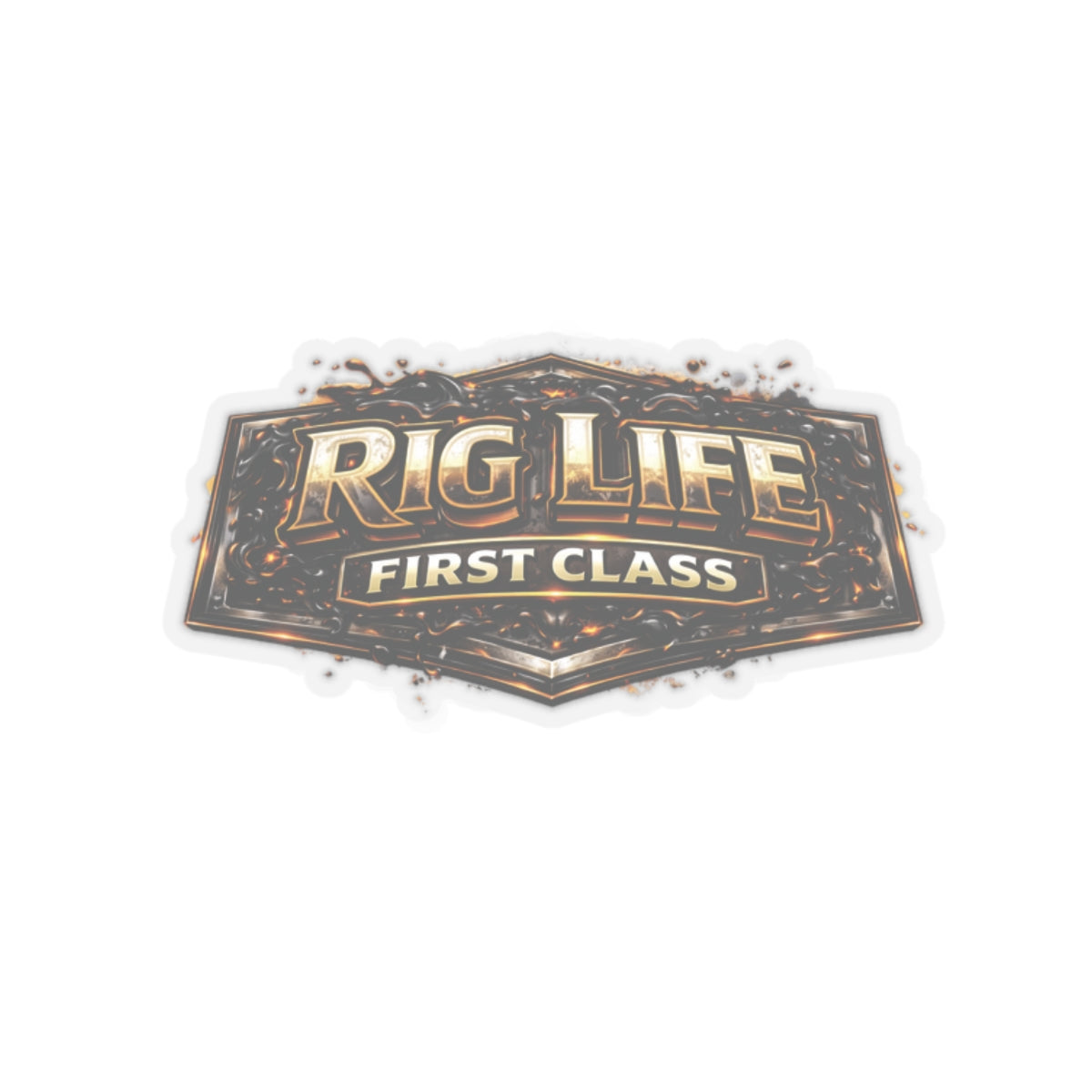 Rig Life First Class Sticker, Toolpush Hardhat Stickers