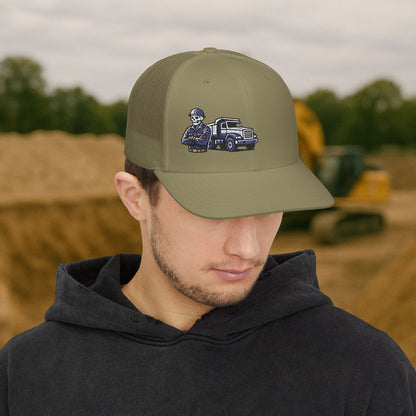 Equipment Operator Skeleton hat, Equipment Operator embroidered cap