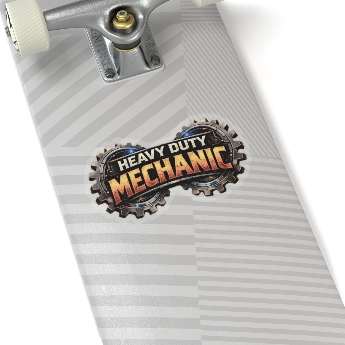 Heavy Duty Mechanic Gear Badge Sticker, Heavy Duty Mechanic Hardhat Stickers