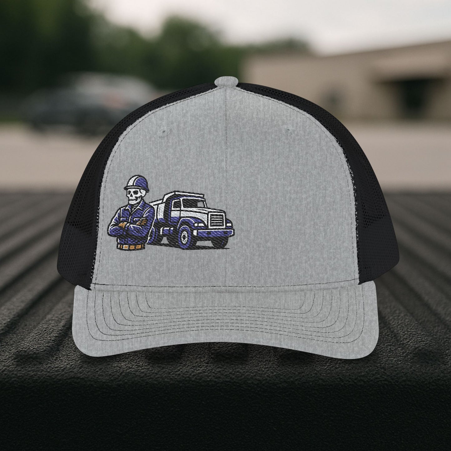 Equipment Operator Skeleton hat, Equipment Operator embroidered cap