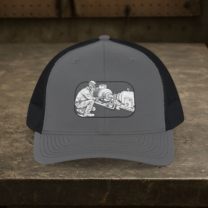 Skeleton Millwright Alignment Hat, Maintenance Cap