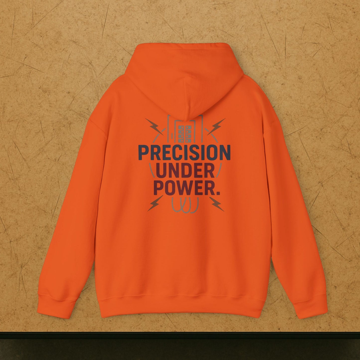 “Precision Under Power” Hoodie, Electrician Sweater