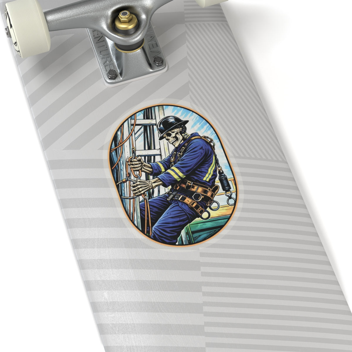 Skeleton Derrickhand Sticker, Derrickhand Hardhat Stickers