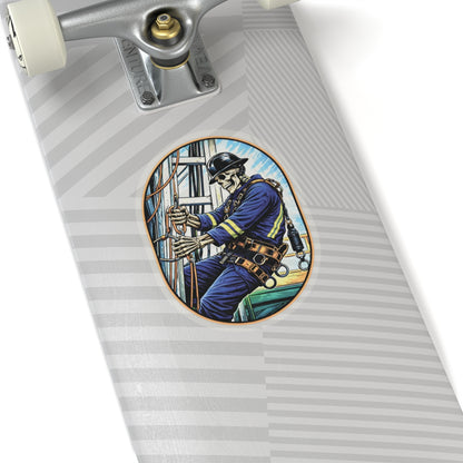 Skeleton Derrickhand Sticker, Derrickhand Hardhat Stickers