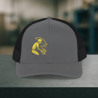 Embroidered Skeleton Auto Technician hat, Automotive Technician cap