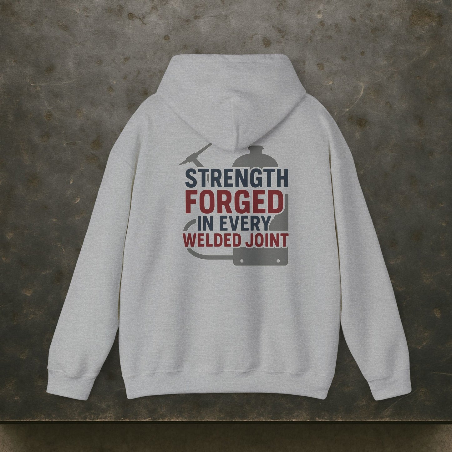 “Strength Forged in Every Welded Joint” Hoodie, Boilermaker Sweater