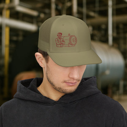 “Boilermaker Visual Skull Design” Hat, embroidered Boilermaker Hat
