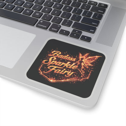 Badass Sparkle Fairy Sticker, Welder Hardhat Stickers