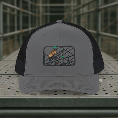 Skeleton Scaffolder Work Hat, Scaffolding Trade Cap