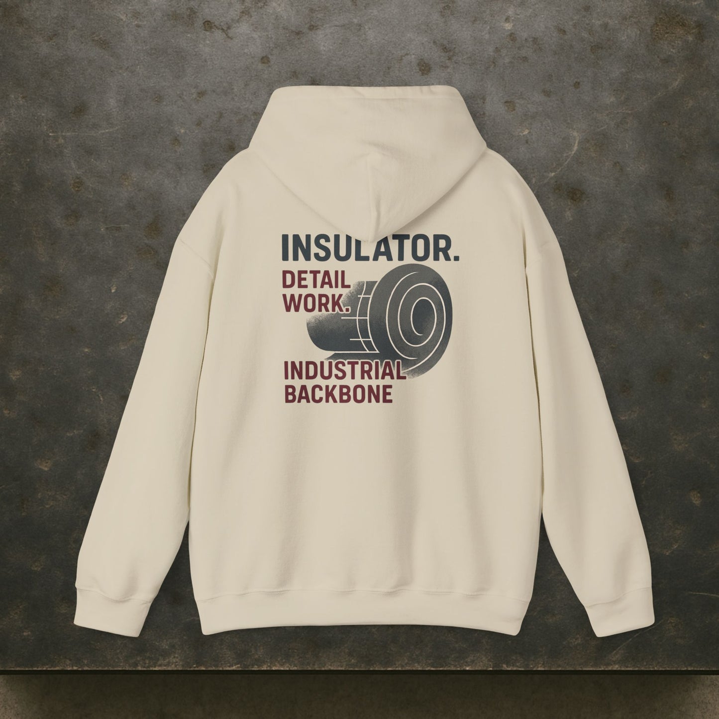 “Insulator Detail Work Industrial Backbone” Hoodie, Insulator Sweater