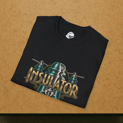 Insulator Cutaway Glass Insulator and Power Line T-Shirt