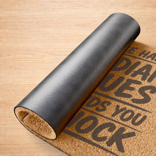 "This House Has Canadian Values If That Offends You Don't Knock" Doormat, Toughneck Funny Trades Door Mat