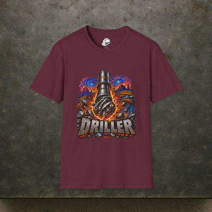 Driller Oilfield T-Shirt,  Driller Rig Work Tee Shirt