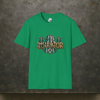 Insulator Cutaway Glass Insulator and Power Line T-Shirt