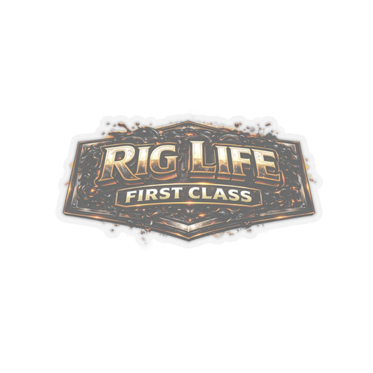 Rig Life First Class Sticker, Toolpush Hardhat Stickers