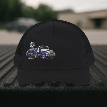 Equipment Operator Skeleton hat, Equipment Operator embroidered cap