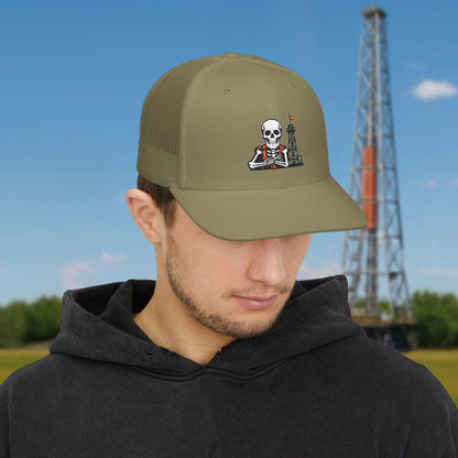 Oil Skeleton Work Hat, Oilfield All-Roles Cap