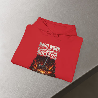'Hard work is the Foundation of Success' Men's Hoodie, Motivational Sweater