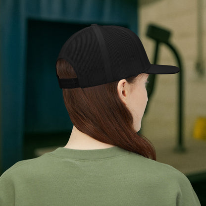 Welder Alberta Skeleton Hand Embroidered Hat, Welding Province Torch Cap