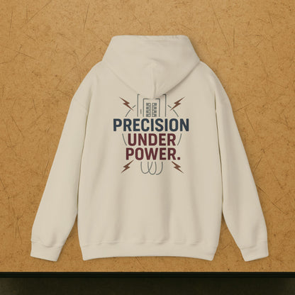 “Precision Under Power” Hoodie, Electrician Sweater